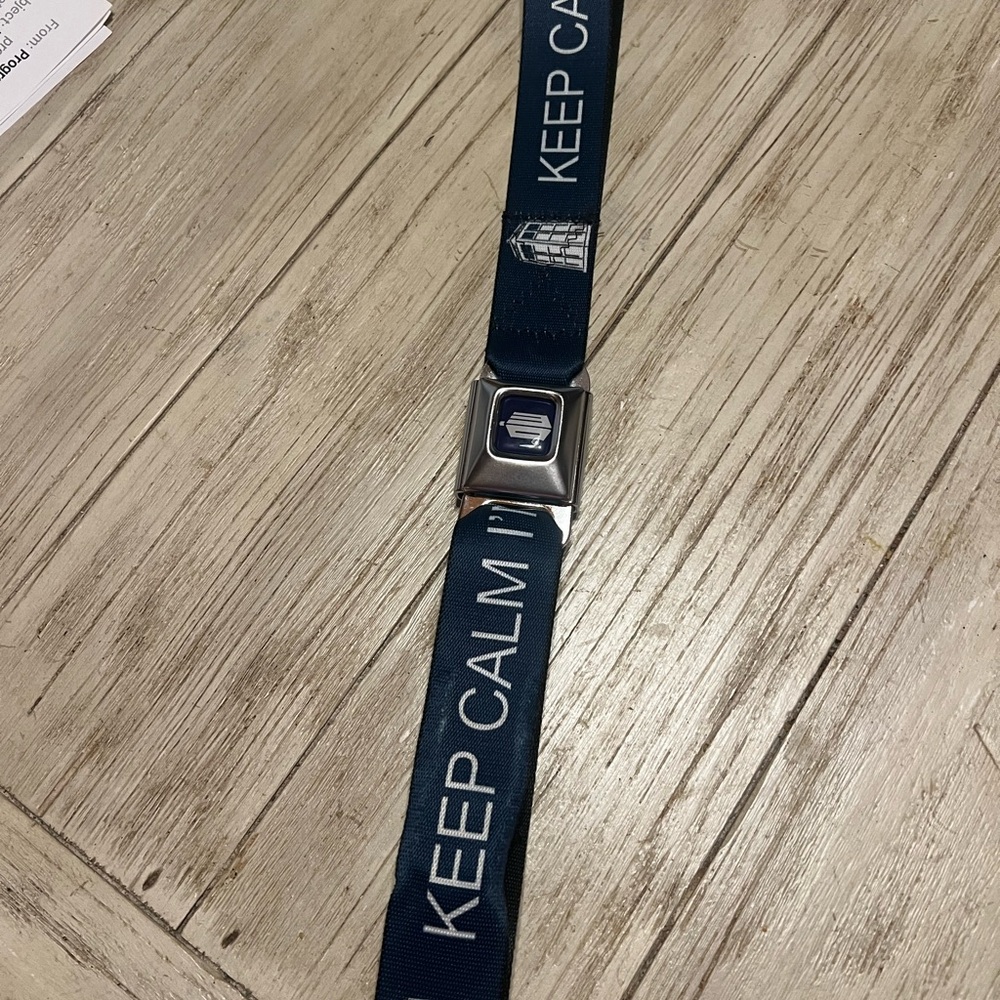 Navy Seatbelt Belt - image 1